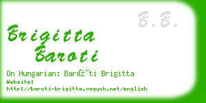 brigitta baroti business card